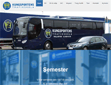 Tablet Screenshot of kungsportenstrafikskola.se